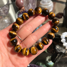 Load image into Gallery viewer, 12mm Top Quality Brown Tiger Eye Bracelet | Fashion Healing Stone Jewelry for Men Women
