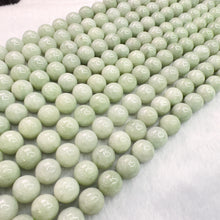 Load image into Gallery viewer, Light Green - Genuine Jade 10mm Jadeite Round Bead Strands for DIY Jewelry Project
