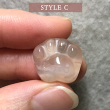 Load image into Gallery viewer, Super Cute Cat Paws Parts Natural Sakura Agate Fun DIY Jewelry Making Earring Bracelet Nekclace 
