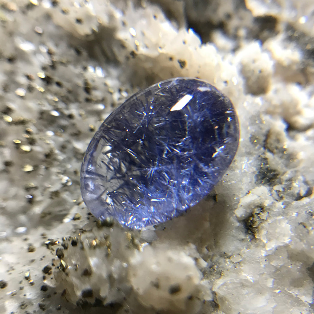 Natural Blue Dumortierite Cabochon Rare Gemstone for Jewellery Ring Clear Crystal Super High Quality Express Shipping