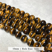Load image into Gallery viewer, Top Grade 6-14mm Brown Tiger Eye Round Bead Strands for DIY Jewelry Project
