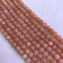 Load image into Gallery viewer, 6mm Natural Peach Moonstone High-quality Round Bead Strands for DIY Jewelry Project
