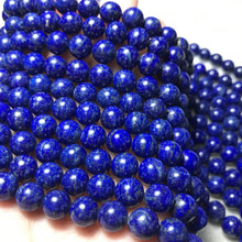 Load image into Gallery viewer, 8mm Natural Lapis Lazuli Round Bead Strands Jewelry Findings for DIY Projects
