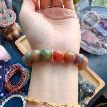 Load image into Gallery viewer, Stone of Strength 12x11mm High-quality Natural Assorted Color Yanyuan Agate Bracelet BR175-4
