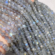Load image into Gallery viewer, Natural Faceted Labradorite Loose Bead Strands for DIY Jewelry Project
