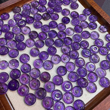 Load image into Gallery viewer, Natural Amethyst Amulet Donut Shape Pendant Charm for DIY Jewelry Project
