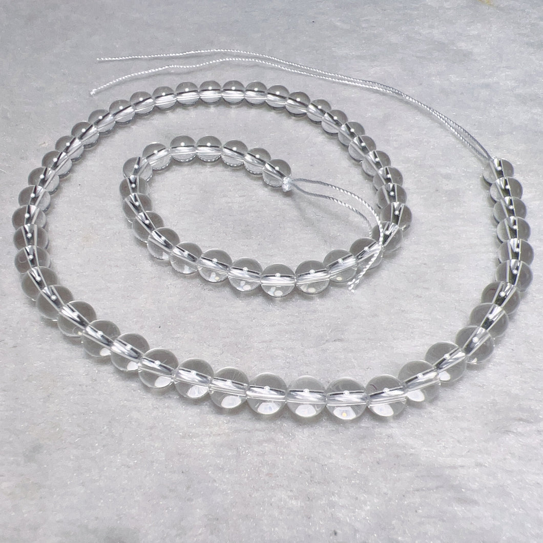 6mm Natural Top-quality Clear Quartz Round Bead Strands for DIY Jewelry Project