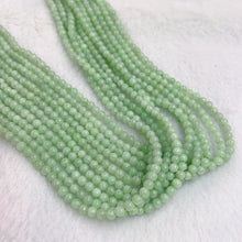 Load image into Gallery viewer, High-quality in Strand 4mm Genuine Jadeite Round Beads DIY Jewelry Making Project
