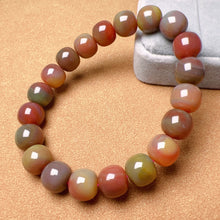 Load image into Gallery viewer, Stone of Strength 10.5x9.7mm High-quality Natural Assorted Color Yanyuan Agate Bracelet BR175-6
