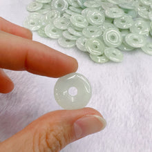 Load image into Gallery viewer, Genuine Jadeite Amulet Donut Shape Pendant Charm for DIY Jewelry Project

