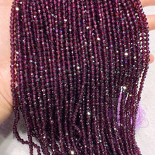 Load image into Gallery viewer, Best Quality in Strands 4mm Natural Rhodolite Purple Garnet Round Bead Strands for DIY Jewelry Projects
