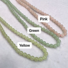 Load image into Gallery viewer, 108 Pink Nephrite Prayer Beads 6mm Round Bead Strands for DIY Jewelry Projects
