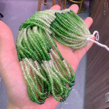 Load image into Gallery viewer, 3.5mm Natural High-quality Tsavorite Rondelle Bead Strands for DIY Jewelry Projects
