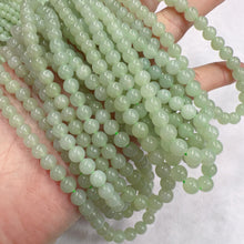 Load image into Gallery viewer, 108 Light Green Nephrite Prayer Beads 6mm Round Bead Strands for DIY Jewelry Projects
