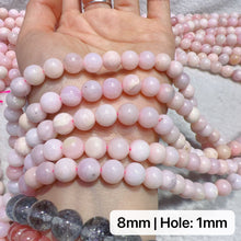 Load image into Gallery viewer, 6mm - 8mm Natural Pink Opal Round Bead Strands for DIY Jewelry Project
