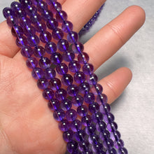 Load image into Gallery viewer, Nice Color - 6mm Natural Amethyst Round Bead Strands DIY Jewelry Project
