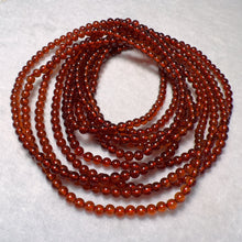 Load image into Gallery viewer, 3-Wraps 4.8mm Natural High-clarity Spessartine Orange Garnet Beaded Bracelets for DIY Jewelry Project
