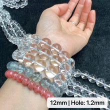 Load image into Gallery viewer, 4-12mm Natural Clear Quartz Round Bead Strands for DIY Jewelry Project
