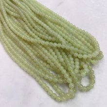 Load image into Gallery viewer, 108 Yellow Nephrite Prayer Beads 6mm Round Bead Strands for DIY Jewelry Projects
