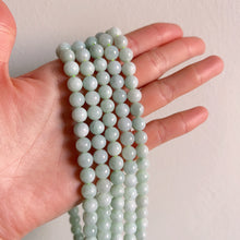 Load image into Gallery viewer, Genuine Jade 8mm Jadeite Round Bead Strands for DIY Jewelry Project
