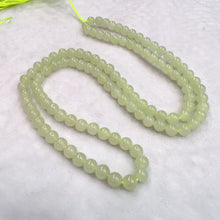 Load image into Gallery viewer, 108 Yellow Nephrite Prayer Beads 6mm Round Bead Strands for DIY Jewelry Projects
