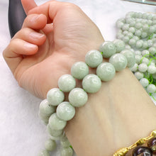 Load image into Gallery viewer, Light Green - Genuine Jade 10mm Jadeite Round Bead Strands for DIY Jewelry Project
