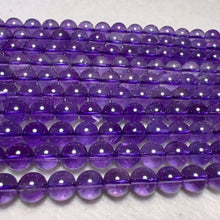 Load image into Gallery viewer, Nice Color - 8mm Natural Amethyst Round Bead Strands DIY Jewelry Project

