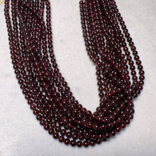 Load image into Gallery viewer, 5.5mm Natural Almandine Red Garnet Round Bead Strands for DIY Jewelry Project
