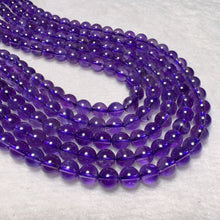 Load image into Gallery viewer, Nice Color - 6mm Natural Amethyst Round Bead Strands DIY Jewelry Project
