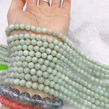 Load image into Gallery viewer, 6mm Genuine Jadeite Round Bead Strands DIY Jewelry Making Project
