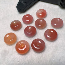 Load image into Gallery viewer, Natural YanYuan Agate Amulets Charms Donut Shape DIY Jewelry Project
