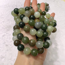 Load image into Gallery viewer, 12mm Natural Assorted Nephrite Bracelets for Resell or DIY Jewelry Projects
