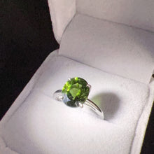 Load image into Gallery viewer, Oval Cut Moldavite Ring Top Grade Best Green Color | Rare High-frequency Heart Chakra Healing Stone
