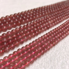 Load image into Gallery viewer, 6mm 8mm 10mm Best Quality in Strands Natural Strawberry Quartz Round Bead Strands for DIY Jewelry Projects
