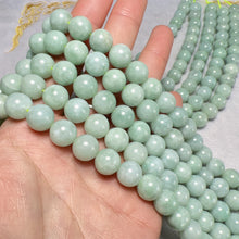 Load image into Gallery viewer, Genuine Jade 10mm Jadeite Round Bead Strands for DIY Jewelry Project
