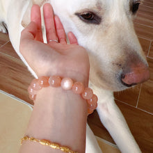 Load image into Gallery viewer, High-quality 11.3mm Peach Moonstone Bracelet | Increase Your Charm | Sacral Chakra

