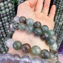 Load image into Gallery viewer, 10mm Natural Assorted Phantom Quartz Round Bead Strands for DIY Jewelry Project
