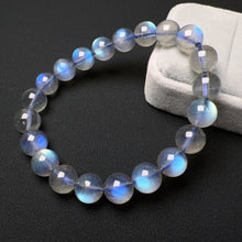 Load image into Gallery viewer, Strong Blue Flash Labradorite Bracelet Natural Healing Crystal Jewelry
