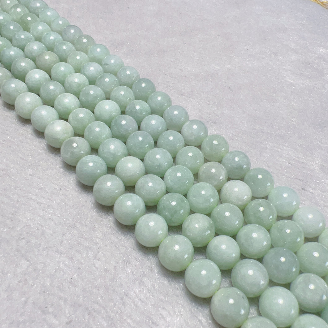 Genuine Jade 8mm Jadeite Round Bead Strands for DIY Jewelry Project