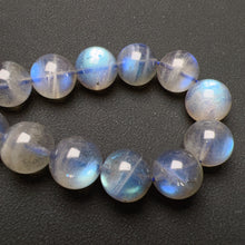 Load image into Gallery viewer, 11.6mm Strong Blue Flash Labradorite Bracelet | Natural Throat Chakra Healing Crystal Jewelry
