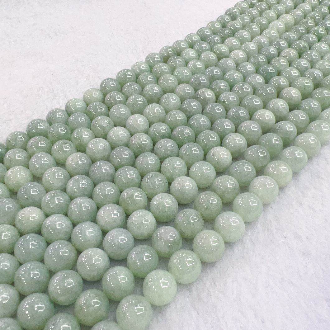 10mm Genuine Jadeite Round Bead Strands DIY Jewelry Making Project
