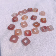 Load image into Gallery viewer, Natural YanYuan Agate Squre Amulets Charms for DIY Jewelry Projects
