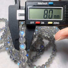 Load image into Gallery viewer, 8mm Natural Blue Flash Labradorite Round Beaded Bracelets for DIY Jewelry Project
