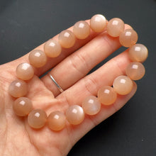 Load image into Gallery viewer, High-quality 11.3mm Peach Moonstone Bracelet | Increase Your Charm | Sacral Chakra
